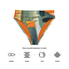 Load image into Gallery viewer, whimsy Fit High-waisted Bikini Bottom Womens Matching Women Rash Guards Colorful Swimsuit Beach Vacations SPF Women Swimwear Womens Bright Bathing Suit