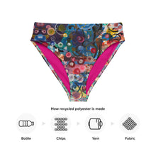 Load image into Gallery viewer, Whimsy Fit High-waisted bikini bottom "Breeze" with matching Rash Guard