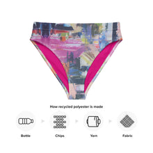 Load image into Gallery viewer, whimsy Fit High-waisted Bikini Bottom Womens Matching Women Rash Guards Colorful Swimsuit Beach Vacations SPF Women Swimwear Womens Bright Bathing Suit