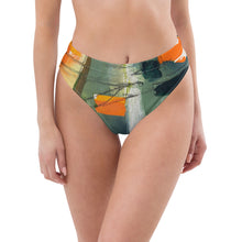 Load image into Gallery viewer, whimsy Fit High-waisted Bikini Bottom Womens Matching Women Rash Guards Colorful Swimsuit Beach Vacations SPF Women Swimwear Womens Bright Bathing Suit