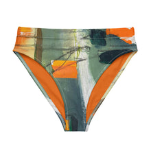 Load image into Gallery viewer, whimsy Fit High-waisted Bikini Bottom Womens Matching Women Rash Guards Colorful Swimsuit Beach Vacations SPF Women Swimwear Womens Bright Bathing Suit