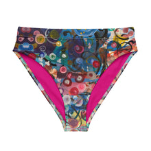 Load image into Gallery viewer, Whimsy Fit High-waisted bikini bottom "Breeze" with matching Rash Guard