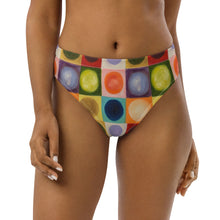 Load image into Gallery viewer, whimsy Fit High-waisted Bikini Bottom Womens Matching Women Rash Guards Colorful Swimsuit Beach Vacations SPF Women Swimwear Womens Bright Bathing Suit