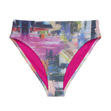 Load image into Gallery viewer, whimsy Fit High-waisted Bikini Bottom Womens Matching Women Rash Guards Colorful Swimsuit Beach Vacations SPF Women Swimwear Womens Bright Bathing Suit