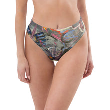 Load image into Gallery viewer, High-waisted bikini bottom "Crazy Town" - Whimsy Fit Workout Wear