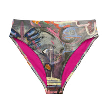 Load image into Gallery viewer, High-waisted bikini bottom "Crazy Town" - Whimsy Fit Workout Wear