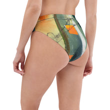 Load image into Gallery viewer, whimsy Fit High-waisted Bikini Bottom Womens Matching Women Rash Guards Colorful Swimsuit Beach Vacations SPF Women Swimwear Womens Bright Bathing Suit