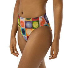 Load image into Gallery viewer, whimsy Fit High-waisted Bikini Bottom Womens Matching Women Rash Guards Colorful Swimsuit Beach Vacations SPF Women Swimwear Womens Bright Bathing Suit