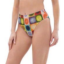 Load image into Gallery viewer, whimsy Fit High-waisted Bikini Bottom Womens Matching Women Rash Guards Colorful Swimsuit Beach Vacations SPF Women Swimwear Womens Bright Bathing Suit