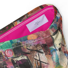 Load image into Gallery viewer, Whimsy Fit High-waisted Abstract Print bikini bottom "Breeze" with matching Rash Guard. Mix & Match Bathing suit