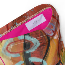 Load image into Gallery viewer, Whimsy Fit High-waisted Abstract Print bikini bottom "Breeze" with matching Rash Guard. Mix & Match Bathing suit