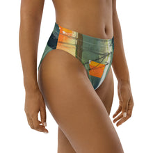 Load image into Gallery viewer, whimsy Fit High-waisted Bikini Bottom Womens Matching Women Rash Guards Colorful Swimsuit Beach Vacations SPF Women Swimwear Womens Bright Bathing Suit