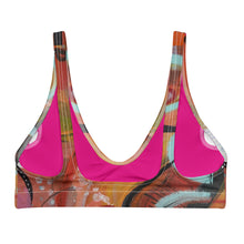 Load image into Gallery viewer, Padded Bikini Top Abstract Print Whimsy Fit