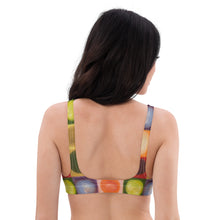 Load image into Gallery viewer, Padded Bikini Top Abstract Print Whimsy Fit
