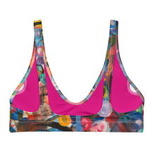 Load image into Gallery viewer, Padded Bikini Top Abstract Print Whimsy Fit