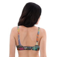 Load image into Gallery viewer, Padded Bikini Top Abstract Print Whimsy Fit