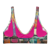 Load image into Gallery viewer, Padded Bikini Top Abstract Print Whimsy Fit