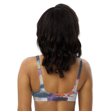 Load image into Gallery viewer, Padded Bikini Top Abstract Print Whimsy Fit