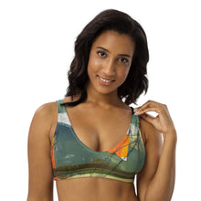 Load image into Gallery viewer, Padded Bikini Top Abstract Print Whimsy Fit