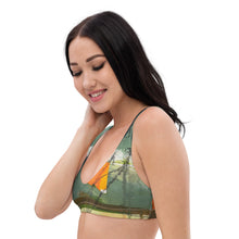 Load image into Gallery viewer, Padded Bikini Top Abstract Print Whimsy Fit