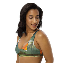 Load image into Gallery viewer, Padded Bikini Top Abstract Print Whimsy Fit