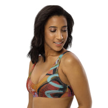 Load image into Gallery viewer, Padded Bikini Top Abstract Print Whimsy Fit