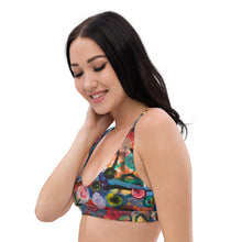 Load image into Gallery viewer, Padded Bikini Top Abstract Print Whimsy Fit