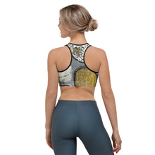Load image into Gallery viewer, Wake Forest Black, White & Gold Sports Bra - Whimsy Fit