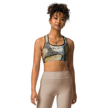 Load image into Gallery viewer, Wake Forest Black, White & Gold Sports Bra - Whimsy Fit