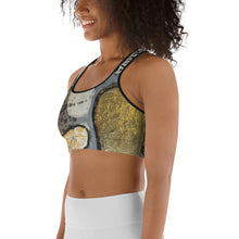 Load image into Gallery viewer, Wake Forest Black, White & Gold Sports Bra - Whimsy Fit