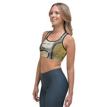 Load image into Gallery viewer, Wake Forest Black, White & Gold Sports Bra - Whimsy Fit