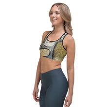 Load image into Gallery viewer, Wake Forest Black, White & Gold Sports Bra - Whimsy Fit