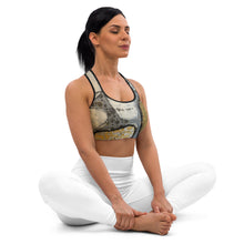 Load image into Gallery viewer, Wake Forest Black, White & Gold Sports Bra - Whimsy Fit