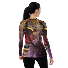 Load image into Gallery viewer, Women's Rash Guard Uneven Pavement Whimsy Fit UPF 50+ Long Sleeve Swim Shirt