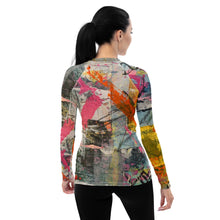 Load image into Gallery viewer, Women's Rash Guard Just Go Whimsy Fit UPF 50+ Long Sleeve Swim Shirt