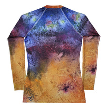 Load image into Gallery viewer, Women's Rash Guard Splash Whimsy Fit UPF 50+ Abstract Print Long Sleeve Swim Shirt