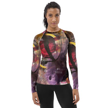 Load image into Gallery viewer, Women's Rash Guard Uneven Pavement Whimsy Fit UPF 50+ Long Sleeve Swim Shirt