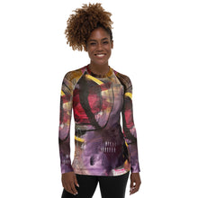 Load image into Gallery viewer, Women's Rash Guard Uneven Pavement Whimsy Fit UPF 50+ Long Sleeve Swim Shirt