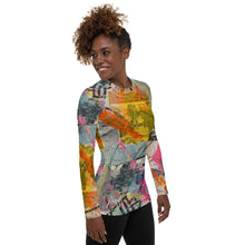 Load image into Gallery viewer, Women's Rash Guard Just Go Whimsy Fit UPF 50+ Long Sleeve Swim Shirt