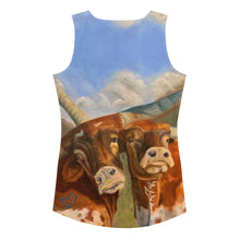 Load image into Gallery viewer, Burnt Orange Longhorn Tank Top Whimsy FIt