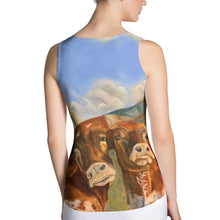 Load image into Gallery viewer, Burnt Orange Longhorn Tank Top Whimsy FIt