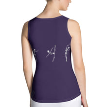 Load image into Gallery viewer, Dancing Ballerina Skeleton Tank Top - Whimsy Fit Workout Wear