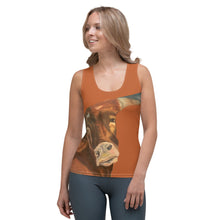 Load image into Gallery viewer, Burnt Orange Longhorn Tank Top Whimsy FIt