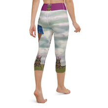 Load image into Gallery viewer, Yoga Capri Leggings Women Leggings Abstract Print with Party Dog Whimsy Fit