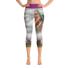 Load image into Gallery viewer, Yoga Capri Leggings Women Leggings Abstract Print with Party Dog Whimsy Fit