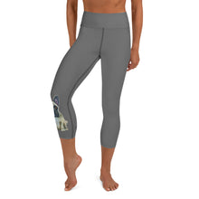 Load image into Gallery viewer, Whimsy Fit Grey Yoga Capri Leggings French Bulldog for Women