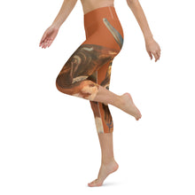Load image into Gallery viewer, Burnt Orange Longhorn Yoga Capri Leggings Whimsy Fit