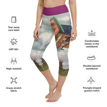 Load image into Gallery viewer, Yoga Capri Leggings Women Leggings Abstract Print with Party Dog Whimsy Fit