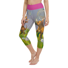Load image into Gallery viewer, Whimsy Fit Yoga Capri Leggings Staffordshire Terrier High Waist Leggings