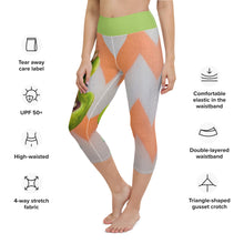 Load image into Gallery viewer, Capri Yoga Leggings with Corgi HIgh Waist Womens Leggings Whimsy Fit